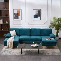 Blue sectionals on deals sale